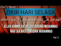 May 12, 2021 · amalan zikir hari isnin 1000 kali satu kalimah disebut akan diberikan ganjaran pahala sebesar bukit uhud. Zikirharian Zikirselasa Zikir Hari Selasa Moksu Official Vol 2 Youtube