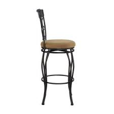 Linon Home Decor Curves 30 In Metallic Brown Swivel Cushioned Bar Stool Bar Stools Linon Home Decor Stool