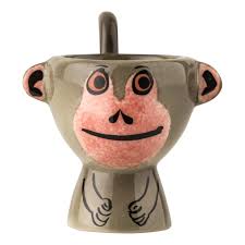 Pottery Monkey Egg Cup, Perfect Gift for Kids, Handmade Gift-boxed Ceramic  Monkey Gift, Monkey Conservation, Designed in UK by Hannah Turner