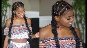 These cornrow styles can be simple, natural, classic, modern, sexy, big, small and just about everything in between. Quick And Easy Braid Protective Style On Natural Hair Ft Mielle Organics Youtube