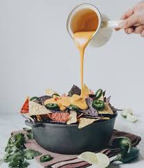 Potato Carrot Nacho Cheese Sauce On The Feedfeed Vegan Cheese Sauce Vegan Nachos Vegan Cheese