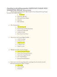 We did not find results for: Jawaban Soal Pilihan Ganda Jaringan Dasar Mid Semester Genap 2014