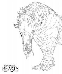 More 100 images of different animals for children's creativity. Monster Fantastic Beasts Coloring Page Free Printable Coloring Pages For Kids