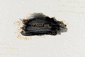 Gold watercolor foil & brush strokes i png overlays. Black Gold Watercolor Shapes In Design Elements On Yellow Images Creative Store