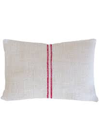 Vintage british union jack throw pillows. Vintage Linen Stripe Lumbar Pillow High Street Market