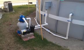 Another Hard Plumbed Intex Pool Plumbing Pool Hot Tub Above Ground Pool Pumps