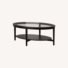 Ikea Black Glass Coffee Table Aptdeco Black metal and glass coffee table from harveys. ikea black glass coffee table