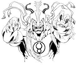 Gummi bears colouring book for children. Coloring Page Thundercats Mumm Ra 6