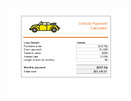 Compare the dealership's price to your numbers from edmunds, kelley blue book or nada. Vehicle Loan Payment Calculator