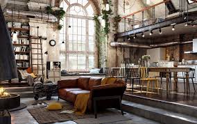 Industrial style interiors, featuring an industrial style guest house, a concrete and copper living room, plus a musicians loft with a stage & custom furniture. Get The Look Trendy Industrial Style Home Dcorstore Blog