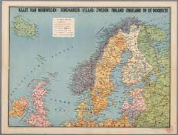 Op de officiële website van het noorse instituut voor volksgezondheid (niph) vind je een kaart met kleurcodes en de meest recente informatie over de quarantaineregelingen. Kaart Van Noorwegen Denemarken Ijsland Zweden Finland Engeland En De Noordzee W Seghers Europeana
