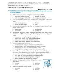 Suatu benda dikatakan bergerak apabila…. Soal Uh Ipa Kelas 8 Bab Sistem Gerak Pada Manusia Semester 1 Pdf