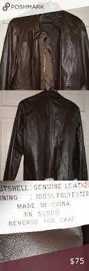 Preston York Genuine Brown Leather Jacket L Leather Jacket Brown Leather Jacket Leather Jacket Women Brown