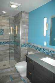 Check spelling or type a new query. Master Bath Blue Glass Mosaic Accent Tile Contemporary Bathroom Denver By Kitchen Masters Inc Houzz