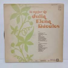 Julia Elena Dávalos- Lo Mejor De- Lp, Argentina, 1979