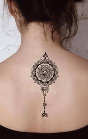 50 Geometric Mandala Tattoo Ideas For Women Mandala Tattoos For Women Spine Tattoos For Women Henna Tattoo Hand
