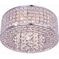 If your new light fixture doesn't match your old mount type, you'll have to remove the bracket from the junction box and change the screws. Chandeliers Ceiling Fixtures 4 Light 12 Chrome Flush Mount Crystal Chandelier Ceiling Lighting Fixture Lamp Home Garden