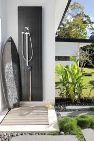 Dream It How To Nail Black And White Interiors Photography By Anastasia Kariofyllidis Styling By Simone Outdoor Bathrooms Outdoor Pool Shower Outdoor Shower