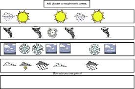 We have tiles that you can print out for the kids to choose from, or they can draw the answer in. Wild About Weather