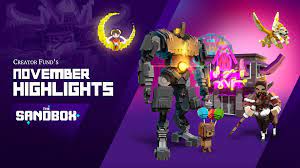 The Creator Fund S November Highlights Nft Drop The Sandbox Medium