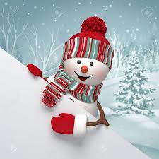 Kurz vor weihnachten die schneemann anleitung gratis für euch viel spaß lg vanessa diese häkelanleitung und design ist eigentum von mrsemonessy. 3d Cartoon Schneemann Der Weissen Fahne Winter Hintergrund Weihnachts Grusskarte Lizenzfreie Fotos Bilder Und Stock Fotografie Image 32914320