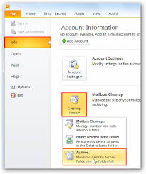 How To Archive And Backup A Folder In Outlook 2010