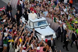 Pope Leo XIV surprises crowd at Catholic youth festival with unannounced  popemobile salute | AP News