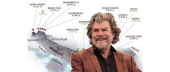 Er bezwang als erster mensch den mount everest ohne sauerstoffmaske, bestieg alle 14 achttausender, bezwang die seven summits und stand auf 3500 gipfeln. Adventure Entertainment Reinhold Messner With The Great Peak