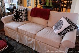 The finish on it started to look awful within a year and its not great. Slipcovers For Sofas And Loveseats The Ultimate Solution Feathering My Empty Nest