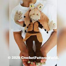 Jar Jar Binks Crochet Pattern Baby Yoda Crochet Pattern Etsy Crochet Baby Patterns Crochet Patterns Crochet