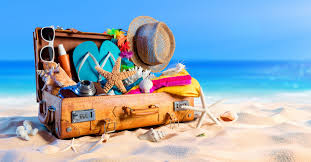 Beautiful coral and blue coordinating outfits make for the perfect combination. The Ultimate Family Beach Vacation Packing List And Printable