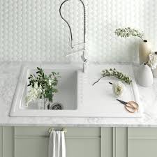 These features may appeal to a lot of homeowners who want a simple looking sink. Single Bowl Inset Kitchen Sink Ceramic Kitchen Sinks White Kitchen Sink Ceramic Sink