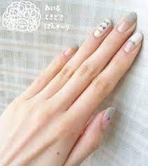3色りぼんの半分フレンチ ネイルデザイン ネイル nail ネイル