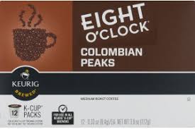 Made with 100% arabica coffee. Eight O Clock Colombian Peaks Medium Roast Coffee K Cup Packs 12 Ct Eight O Clock 99555082074 Customers Reviews Listex Online