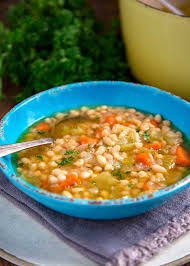 Discard all but about 2 tablespoons fat. Mom S Navy White Beans Kevin Is Cooking