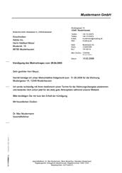 Leu agro » änderungskündigung mietvertrag gewerbe muster. Bestform24