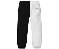 Black And White Split Jeans Mens Supreme Split Sweatpants Fw18 Black Calcas Pretas Roupas Calca