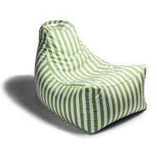 We love bean bag chairs. Jaxx Juniper Outdoor Patio Bean Bag Chair Lime Stripes
