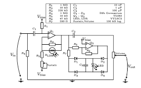 An audio compressor serves to reduce (or compress) the dynamic range figure 6 shows the schematic for a more comprehensive compressor circuit tl084 audio compressor (agc) curcuit diagram and free wiring schematic here! Modeling Of An Optocoupler Based Audio Dynamic Range Control Circuit