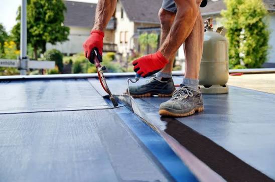 Rubber roof repair by Sanchez Company LLC