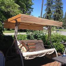 If you go this route, you may be more limited in the size of the tent you can build, based on the size of. Making A Replacement Canopy For An Outdoor Swing Patio Swing Outdoor Swing Outdoor Patio Swing