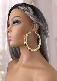 Oversize Gold Indian Design Earrings