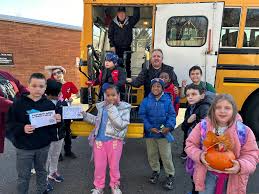 Students at Preston Elementary School made special thank you cards for  their bus drivers who safely deliver them to school and home every school  day! 🚍 We love our Black Tiger bus