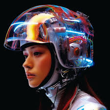 Testing my old prompts from helmet series with Midjourney v 5.1.  Improvement over material and lights used is astounding...