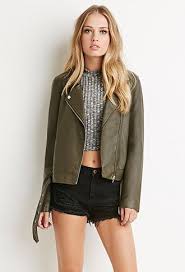 Faux Leather Moto Jacket From Forever 21 This Is What I Want In My Life Faux Leather Moto Jacket Black Faux Leather Jacket Green Leather Jackets