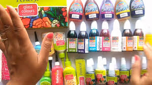 Glass painting colours l difference between water based and solvent based glass colours l mixing of glass colours bottle art. Glass Painting Materials Youtube