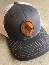 Fly Fishing Hat Richardson Trucker Hat With Leather Patch Etsy Leather Patches Fly Fishing Hats Fishing Hat