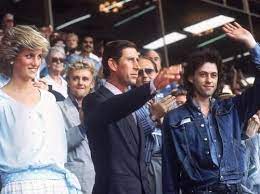 Live Aid 25 Years On Bob Geldof Princess Diana Live Aid