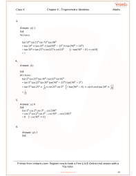 List the basic 8 identities. Rs Aggarwal Class 10 Solutions Chapter 8 Trigonometric Identities