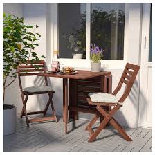 See more ideas about ikea table, ikea, table settings. Applaro Gateleg Table Outdoor Brown Stained Brown Ikea Bistro Table Outdoor Small Balcony Decor Small Outdoor Table